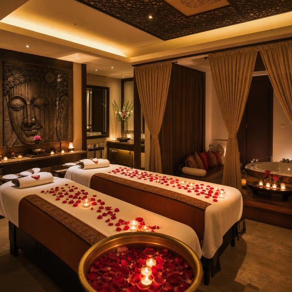 Private couple suite at Emari International Spa